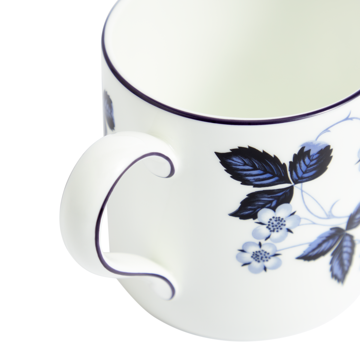 Wedgwood Wild Strawberry Casual Mug - Fine Bone China, Microwave Safe, 10.1 Oz (Pink)